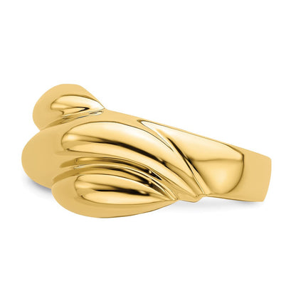 14K Gelbgold Poliert Dome-Ring