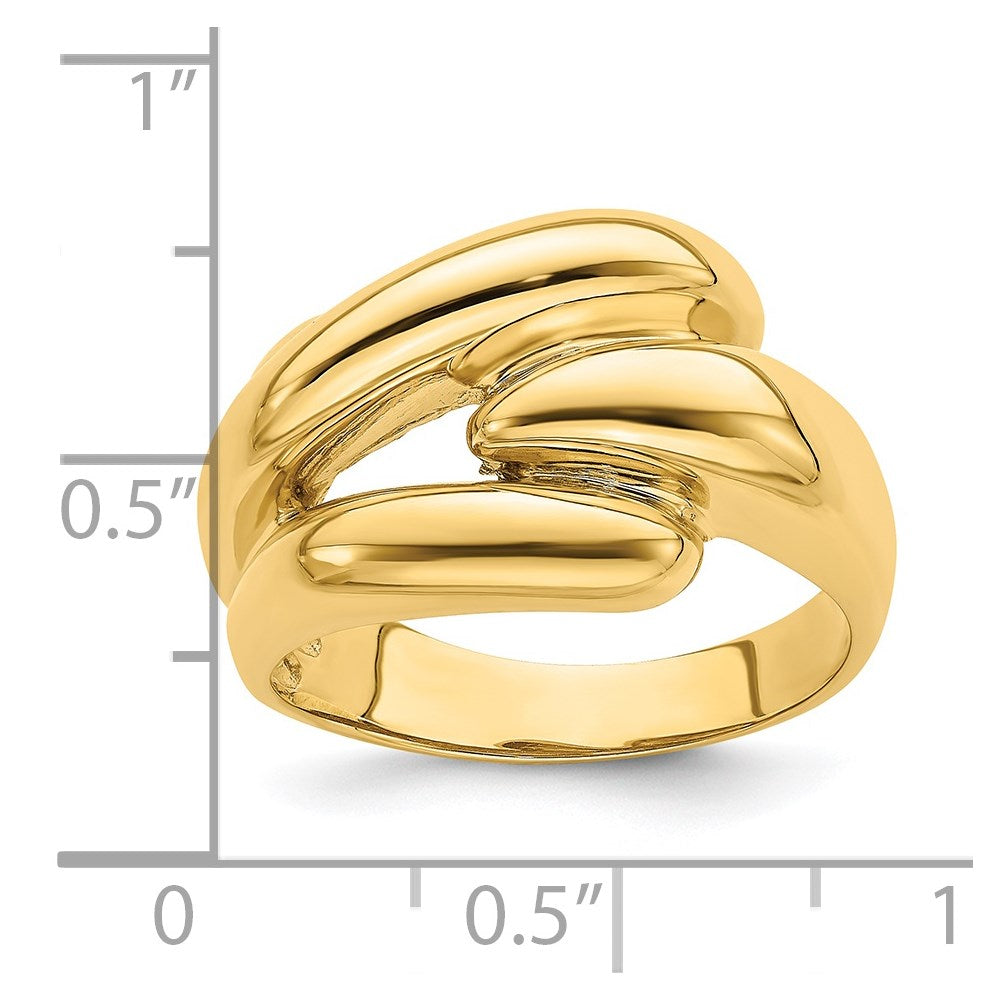 14K Gelbgold Fancy Ring