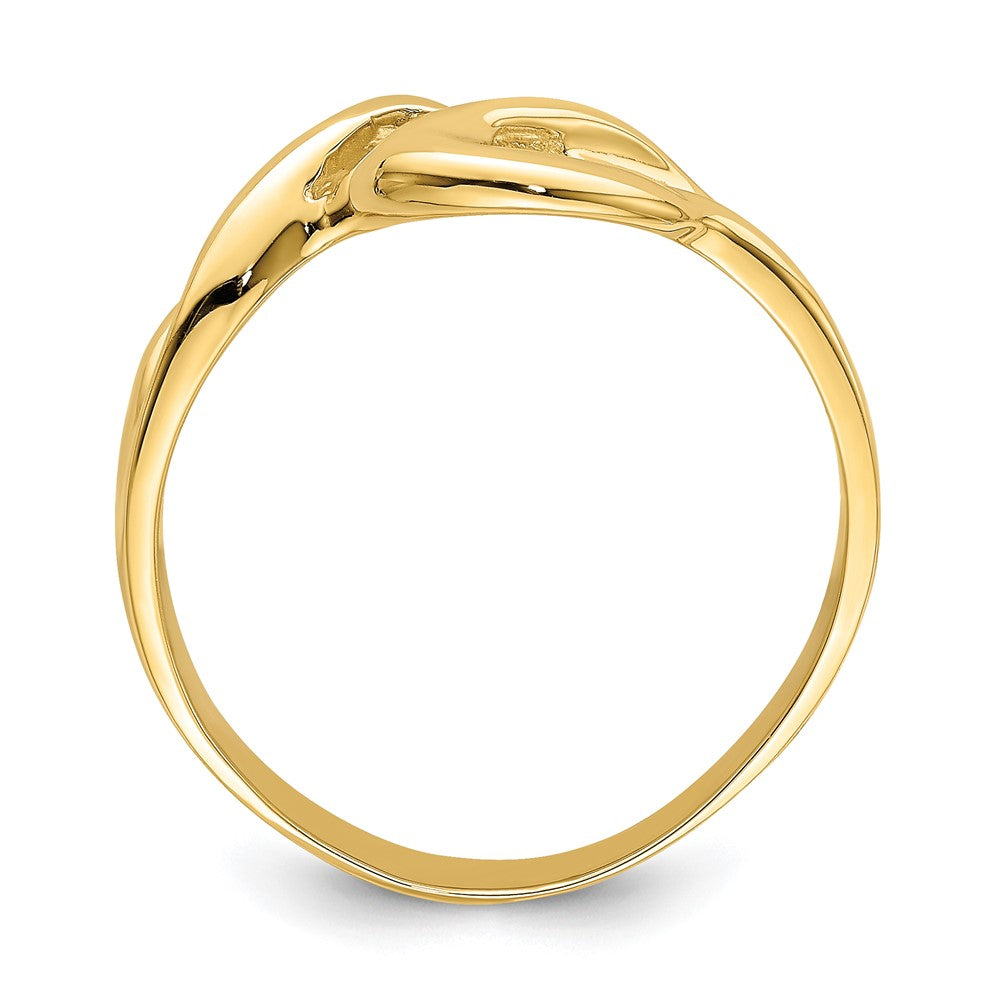 14K Gelbgold Poliert Freiform Ring