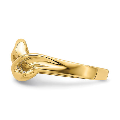 14K Gelbgold Poliert Freiform Ring