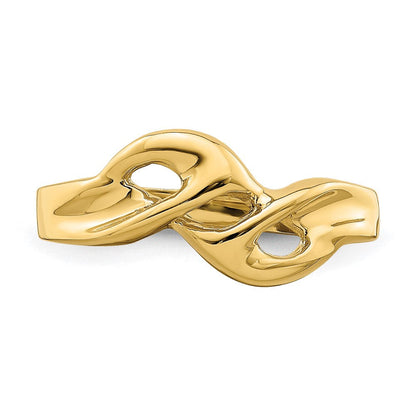 14K Gelbgold Poliert Freiform Ring