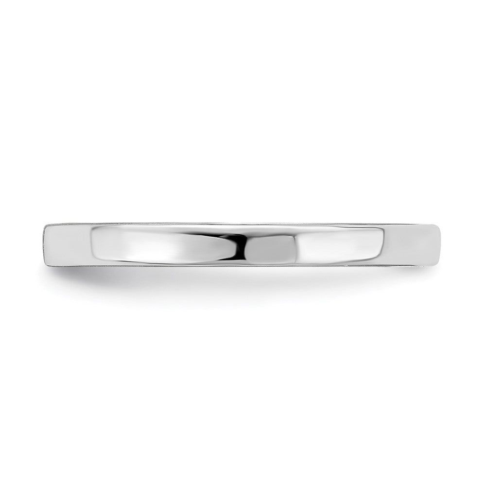14K Weißgold Bambus-Ring für Kinder