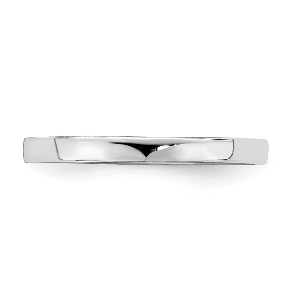 14K Weißgold Bambus-Ring für Kinder
