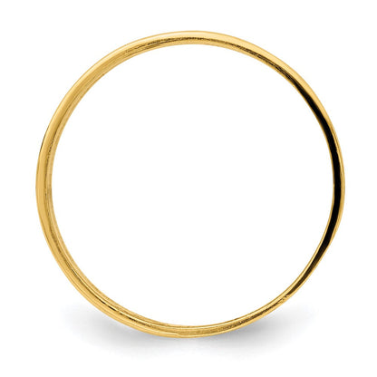 14K Gelbgold Ring "Welle" mit Gravur für den Daumen