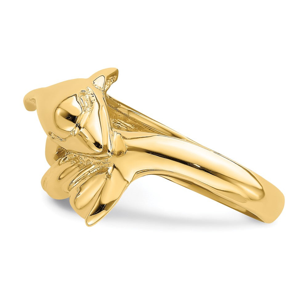 14K Gelbgold Poliert Delfin-Ring