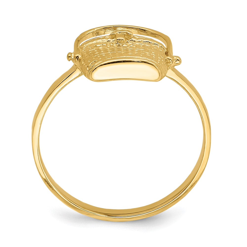 14K Gelbgold Nantucket-Korb-Ring 2D