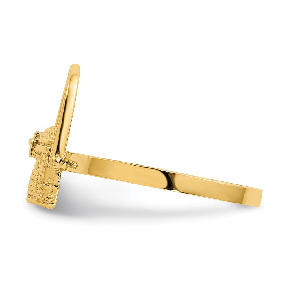 14K Gelbgold Nantucket-Korb-Ring 2D
