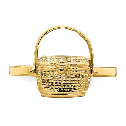14K Gelbgold Nantucket-Korb-Ring 2D