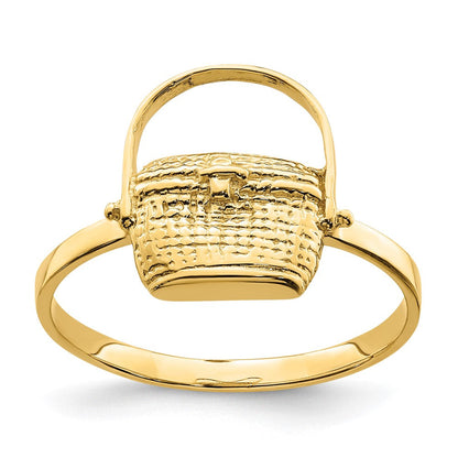 14K Gelbgold Nantucket-Korb-Ring 2D