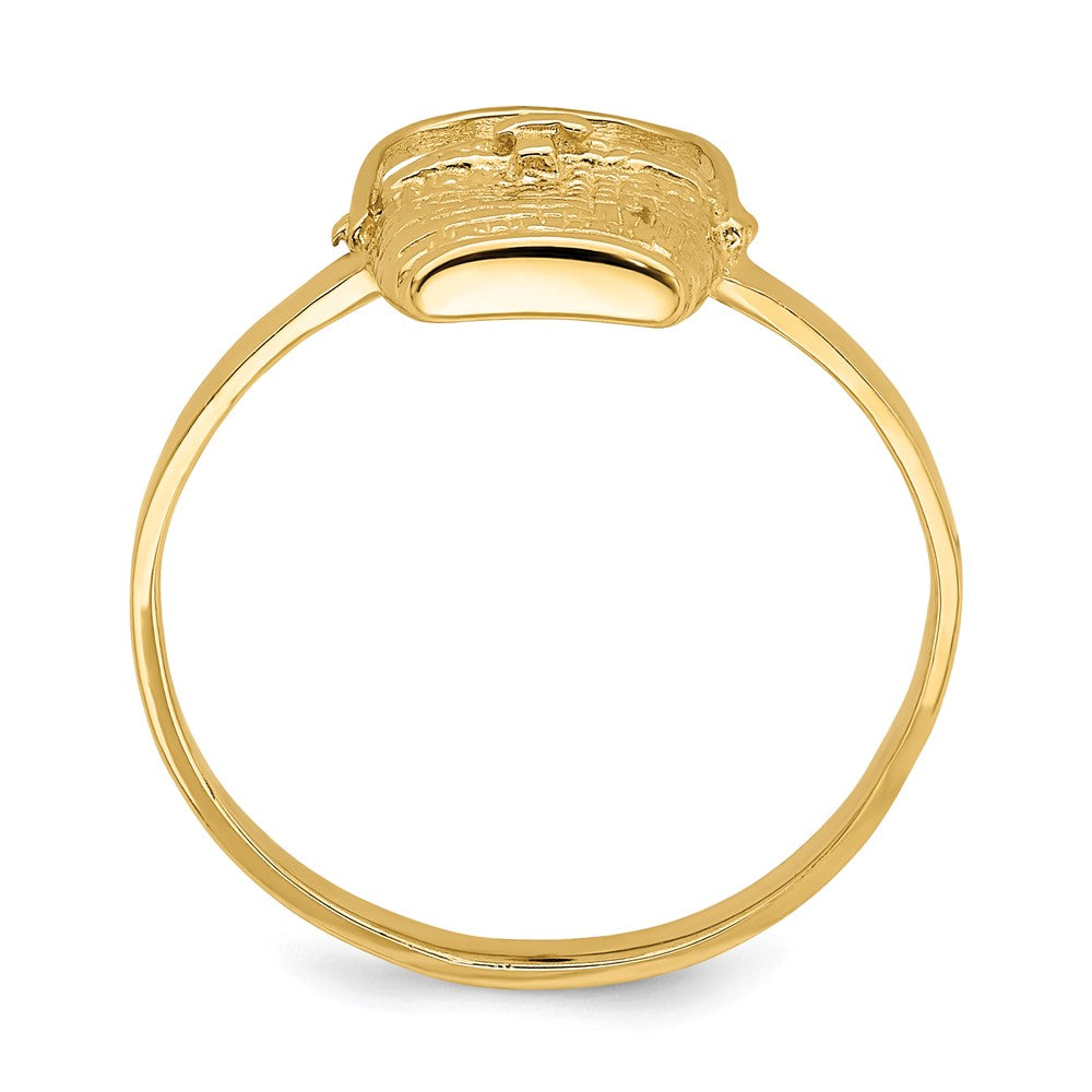 14K Gelbgold 2-D Nantucket-Korb-Ring