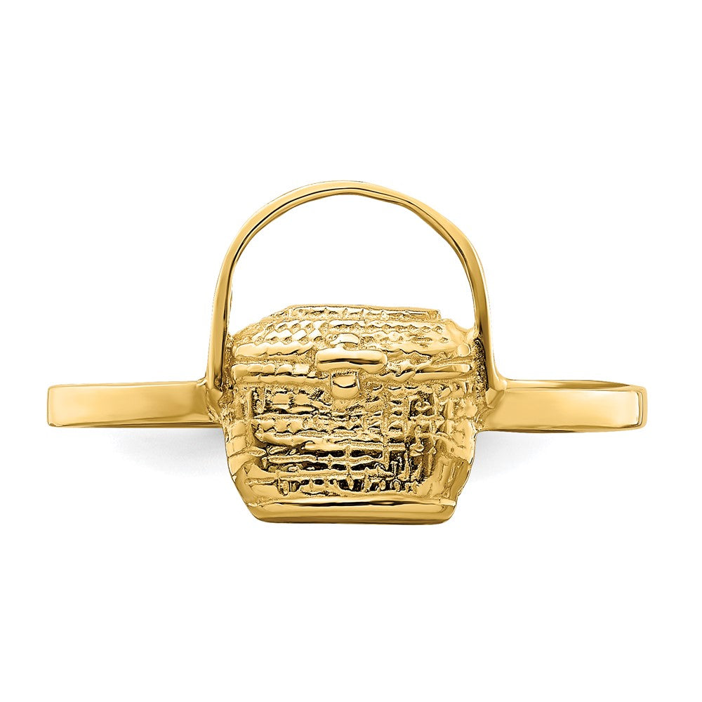 14K Gelbgold 2-D Nantucket-Korb-Ring