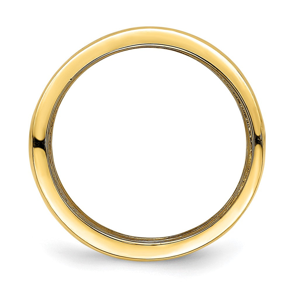14K Tricolor-Gold Ring mit dreifacher Wellenform