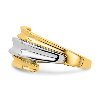 14K Bicolor Gold Bypass-Fashion-Ring