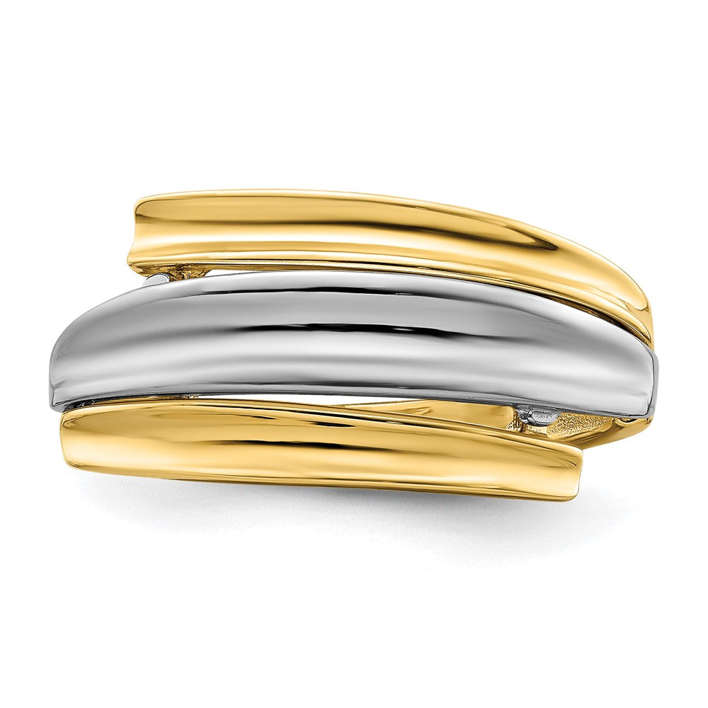 14K Bicolor Gold Bypass-Fashion-Ring