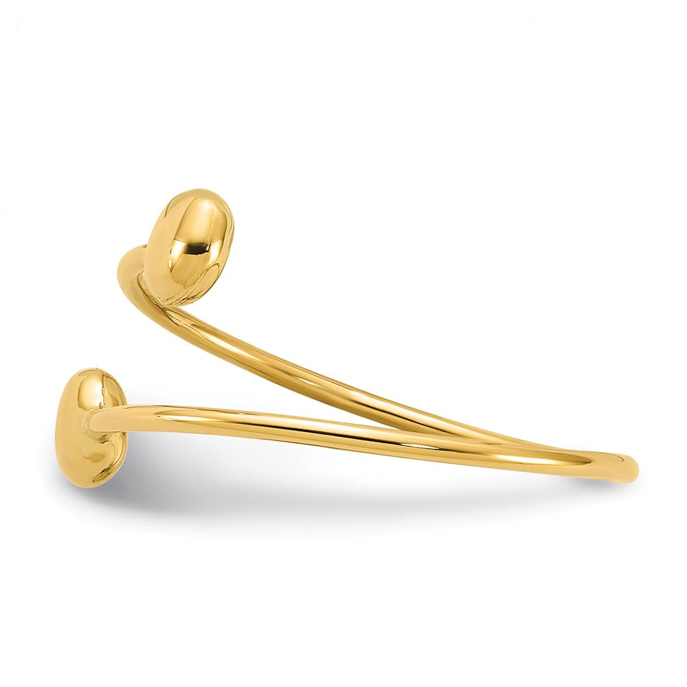 14K Gelbgold Poliert Verstellbar Mode Ring