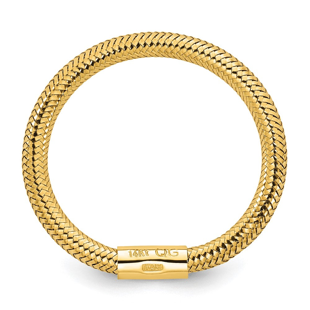 14K Gelbgold Netz Dehnbar Ring