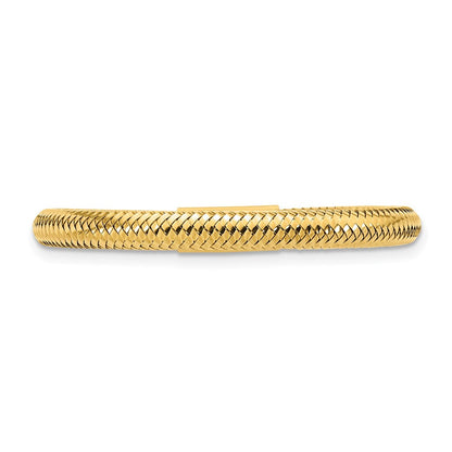 14K Gelbgold Netz Dehnbar Ring