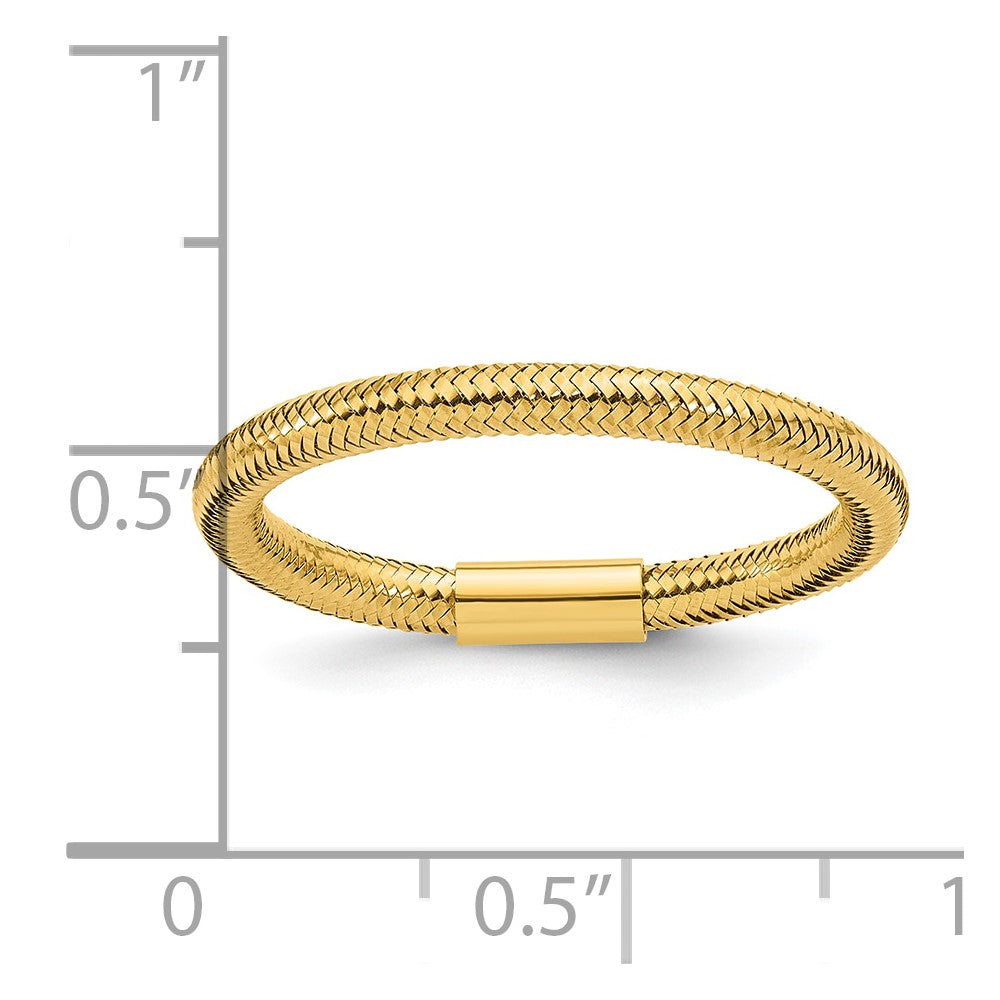 14K Gelbgold Netz Dehnbar Ring
