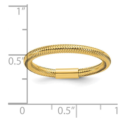 14K Gelbgold Netz Dehnbar Ring