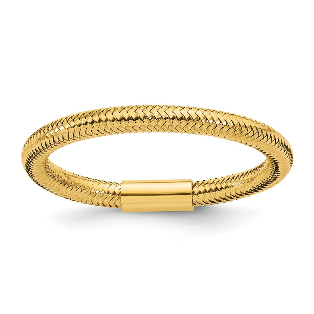 14K Gelbgold Netz Dehnbar Ring