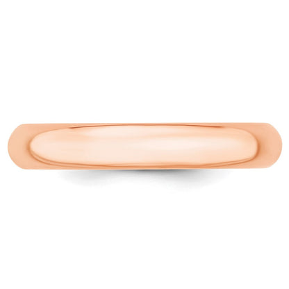 14K Roségold 4 mm Komfort-Fit Ehering