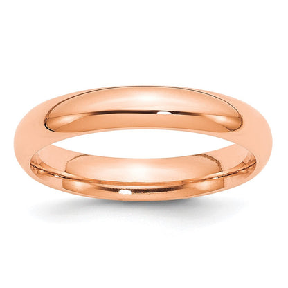 14K Roségold 4 mm Komfort-Fit Ehering
