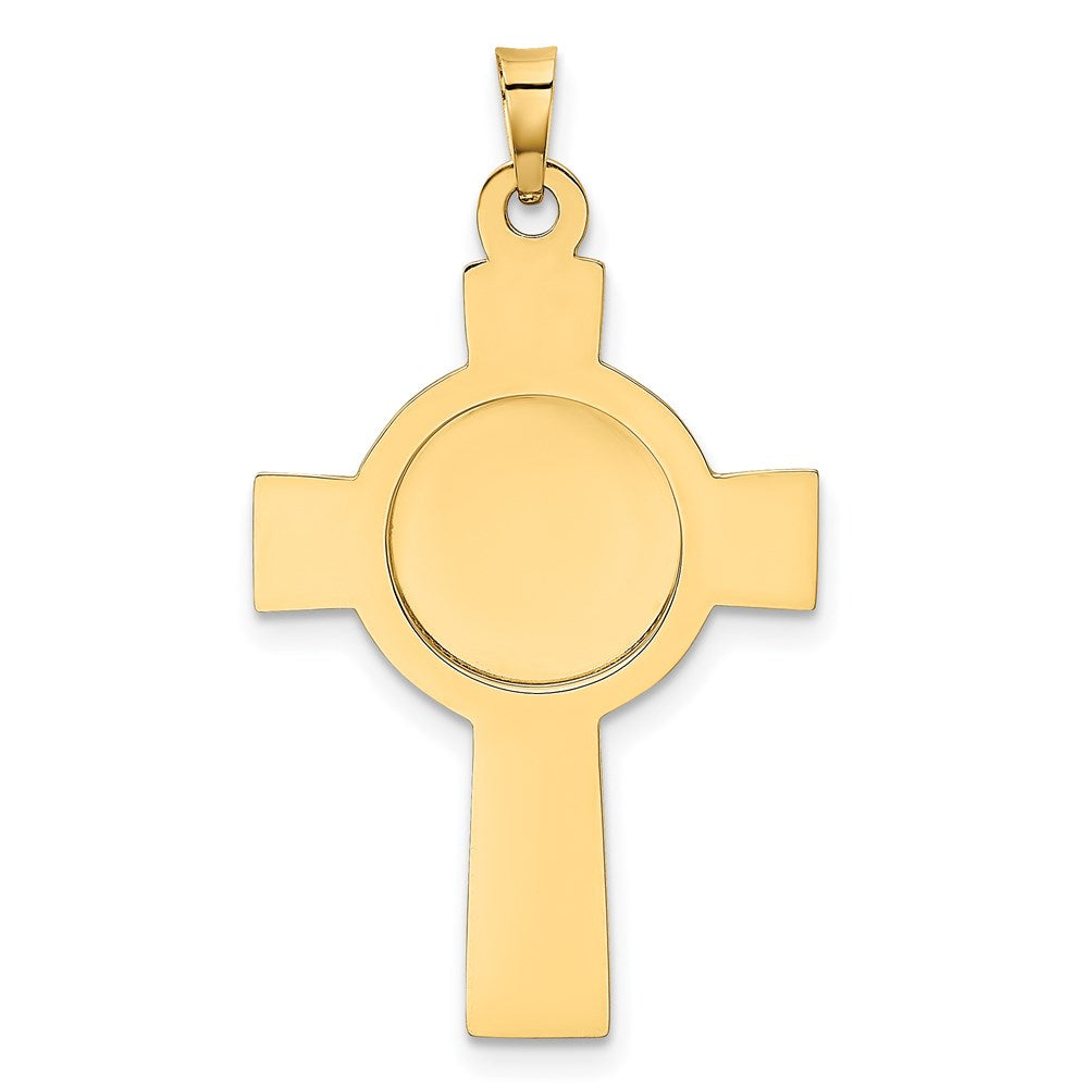 14K Gelbgold Kreuz mit St.-Christophorus-Medaillen-Anhänger