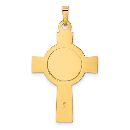 14K Gelbgold Militärabzeichen-Kreuzanhänger