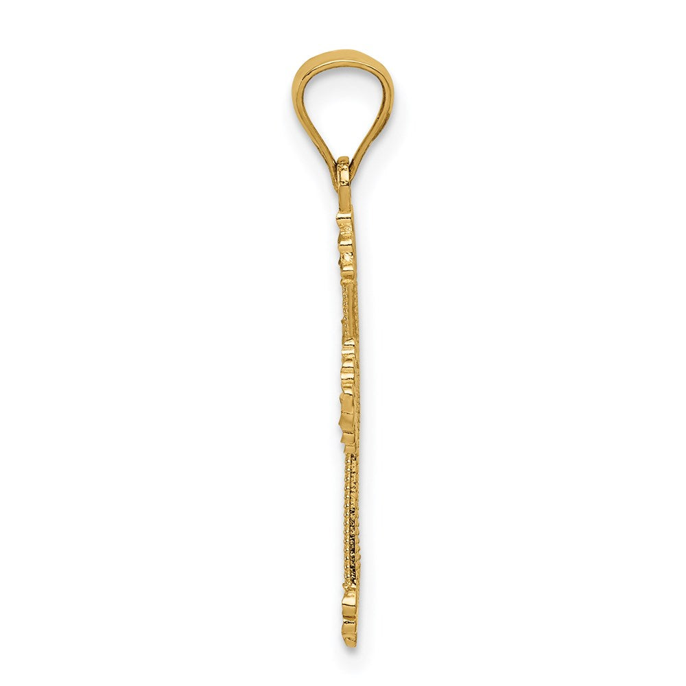 14K Gelbgold Passion Kreuz Anhänger