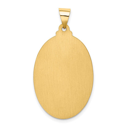 14K Gelbgold Saint Christopher Medaille Hohl Anhänger