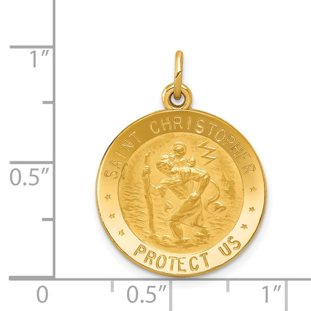 14K Gelbgold Christophorus-Medaillen-Anhänger der US-Luftwaffe