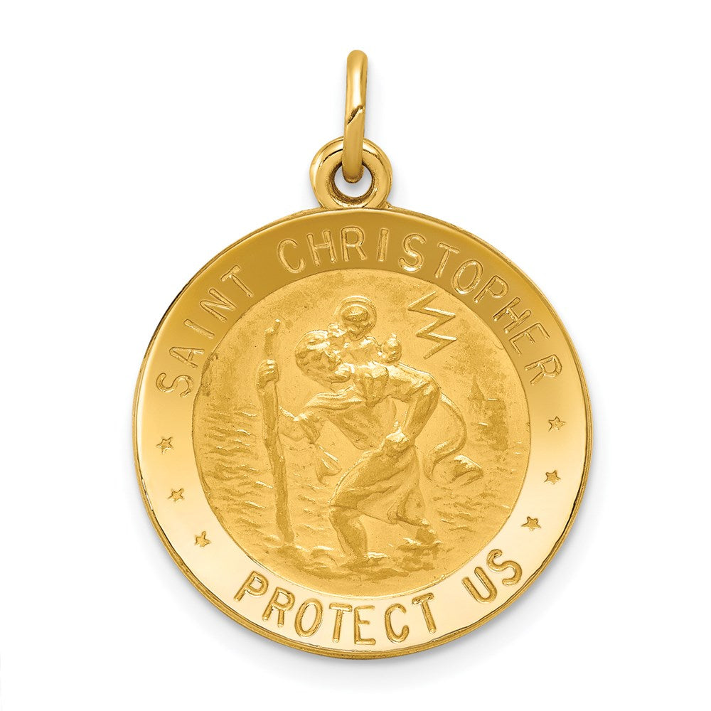 14K Gelbgold Christophorus-Medaillen-Anhänger der US-Luftwaffe