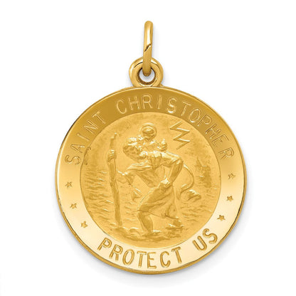 14K Gelbgold Christophorus-Medaillen-Anhänger der US-Luftwaffe