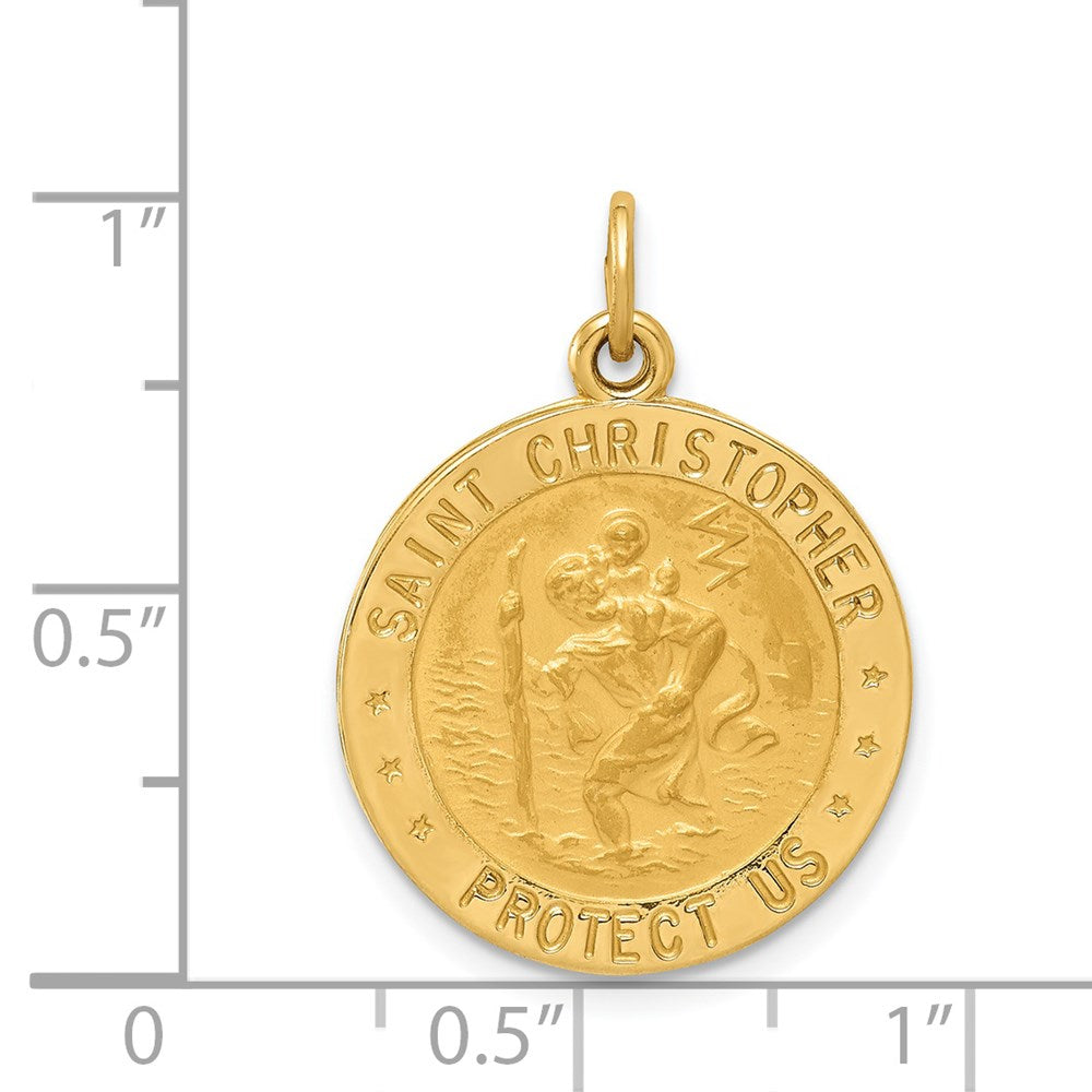 14K Gelbgold US-Army Sankt-Christophorus-Medaillenanhänger