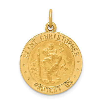 14K Gelbgold US-Army Sankt-Christophorus-Medaillenanhänger