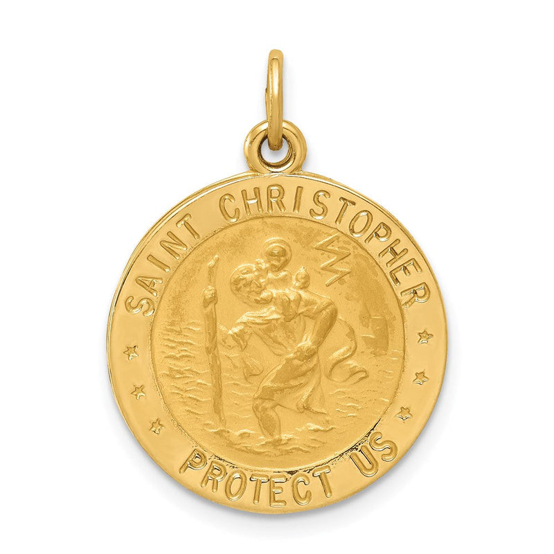 14K Gelbgold US-Army Sankt-Christophorus-Medaillenanhänger