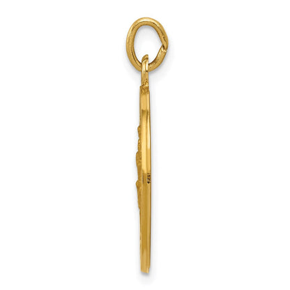 14K Gelbgold Anhänger mit Sankt-Christophorus-Medaille der US-Küstenwache