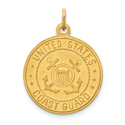 14K Gelbgold Anhänger mit Sankt-Christophorus-Medaille der US-Küstenwache