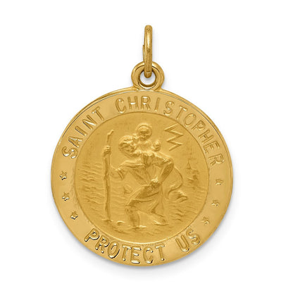 14K Gelbgold Christophorus-Medaillenanhänger, US Marine Corps