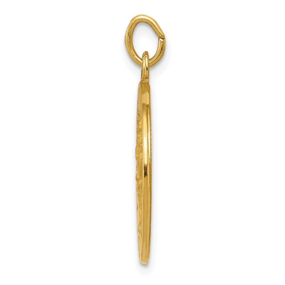 14K Gelbgold US Navy St. Christophorus Medaille Anhänger
