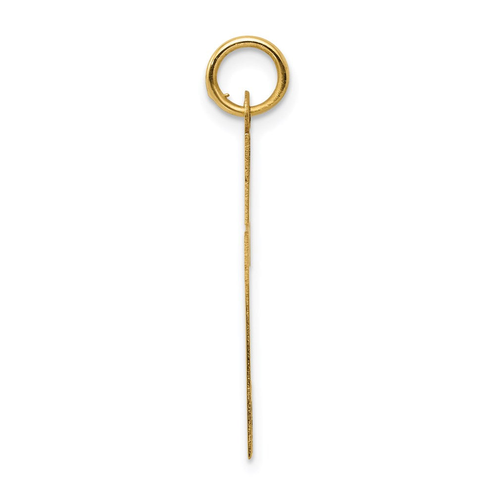 14K Gelbgold Poliert Kreuz Anhänger