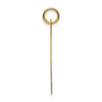 14K Gelbgold Poliert Kreuz Anhänger