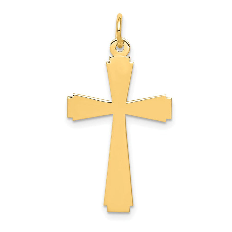 14K Gelbgold Kreuz Charm