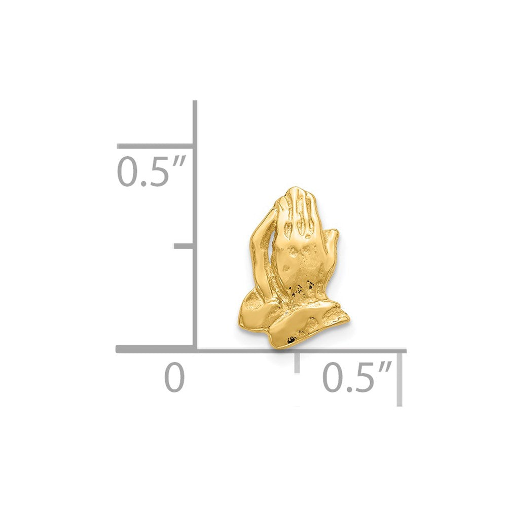 14K Gelbgold Betend Hands Krawatten Tac