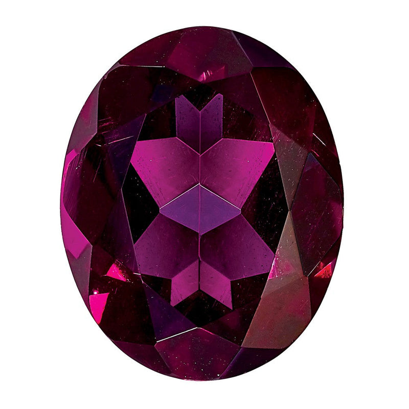 Edelstein Rhodolith Granat Aa Qualität 9x7mm Oval