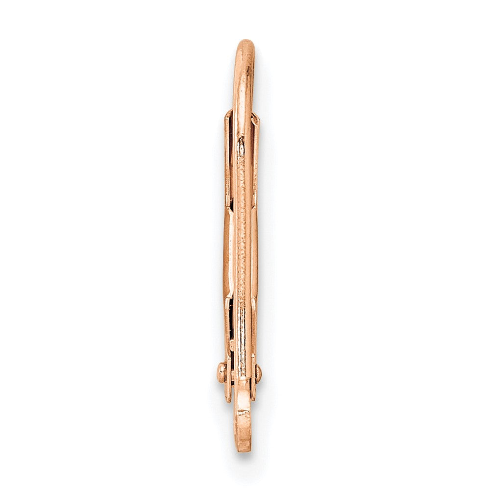 14K Roségold 14krg Brisur mit Split Ring Ohrring Component