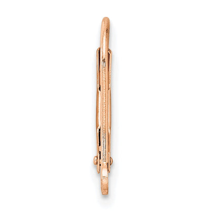 14K Roségold 14krg Brisur mit Split Ring Ohrring Component