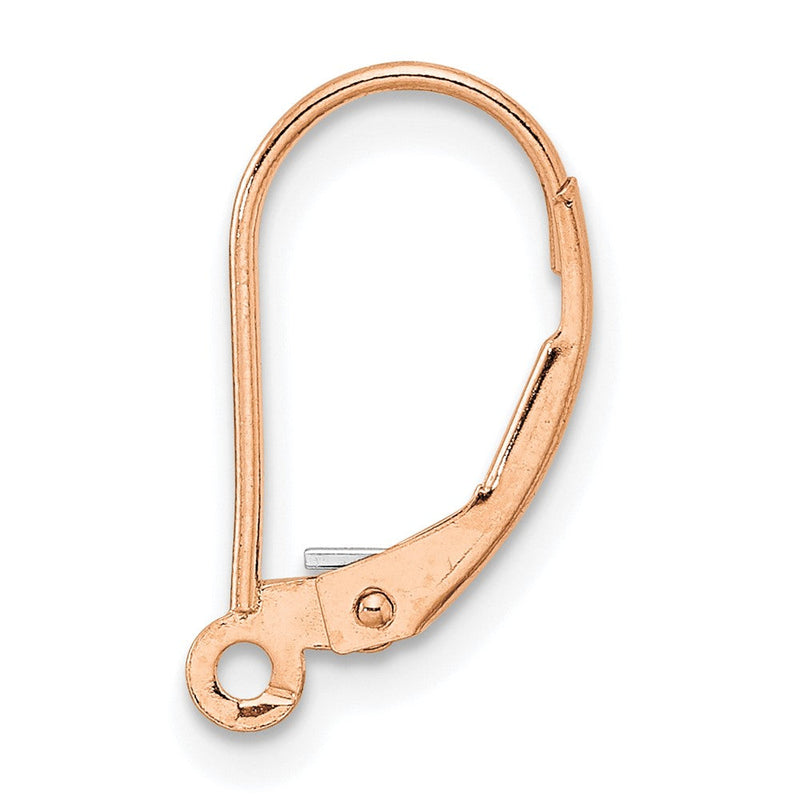 14K Roségold 14krg Brisur mit Split Ring Ohrring Component