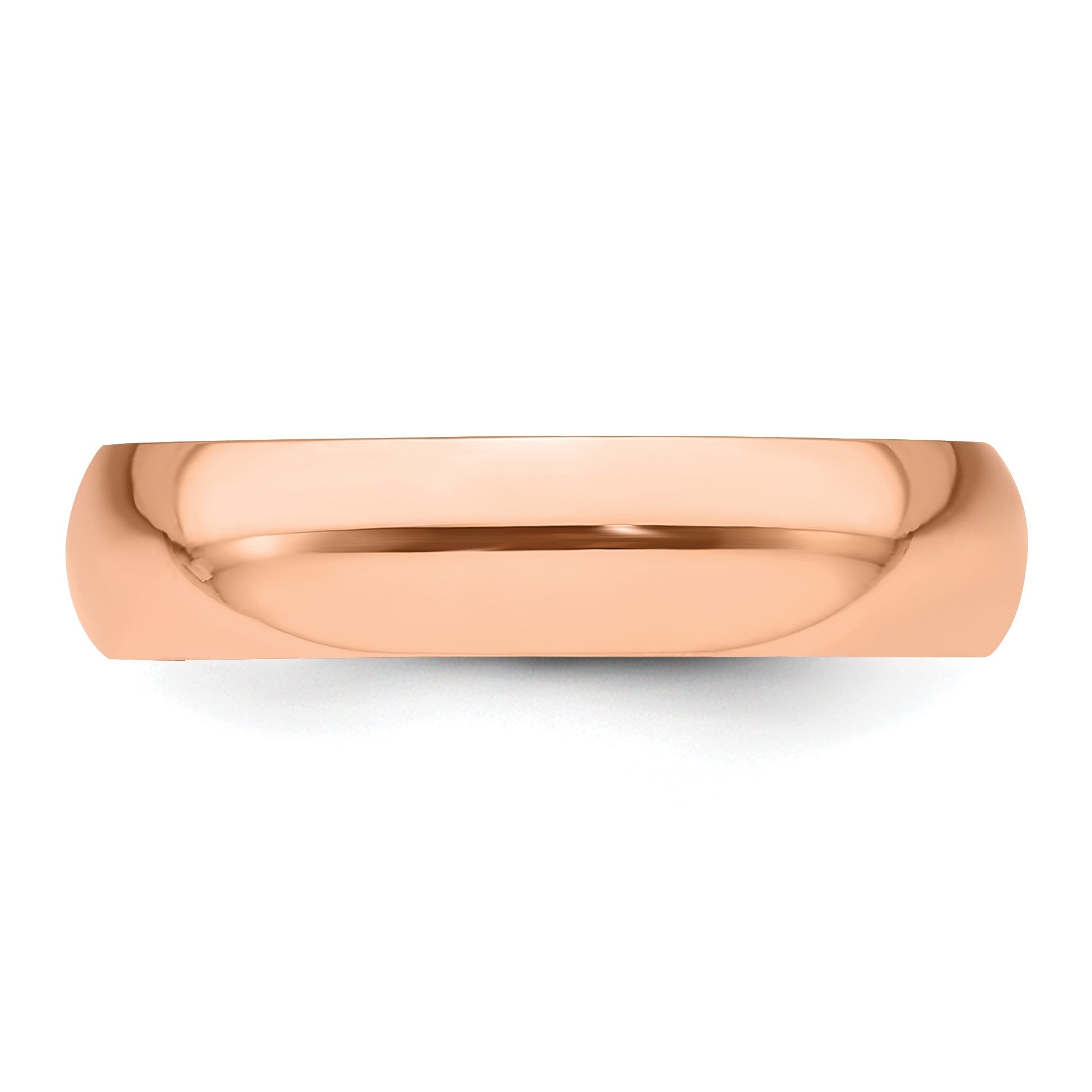 14k Roségold 5 mm halbrund Ehering