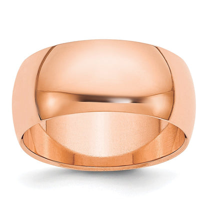14k Roségold 8 mm halbrunder Ehering